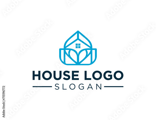 The logo design is about House and was created using the Corel Draw 2018 application with a white background.