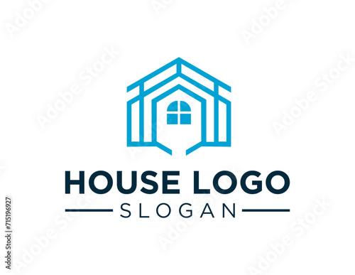 The logo design is about House and was created using the Corel Draw 2018 application with a white background.