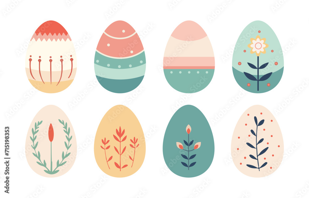Easter element object design.funny egg for kid
