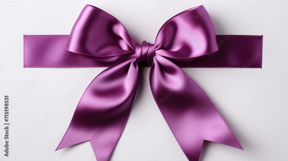 violet ribbon on white background. violet ribbon on white background.
