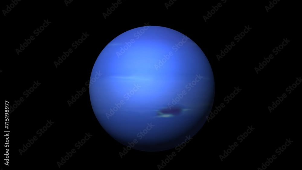 Rotating Neptune Showcasing Atmospheric Features Rotating Neptune Showcasing Atmospheric Features