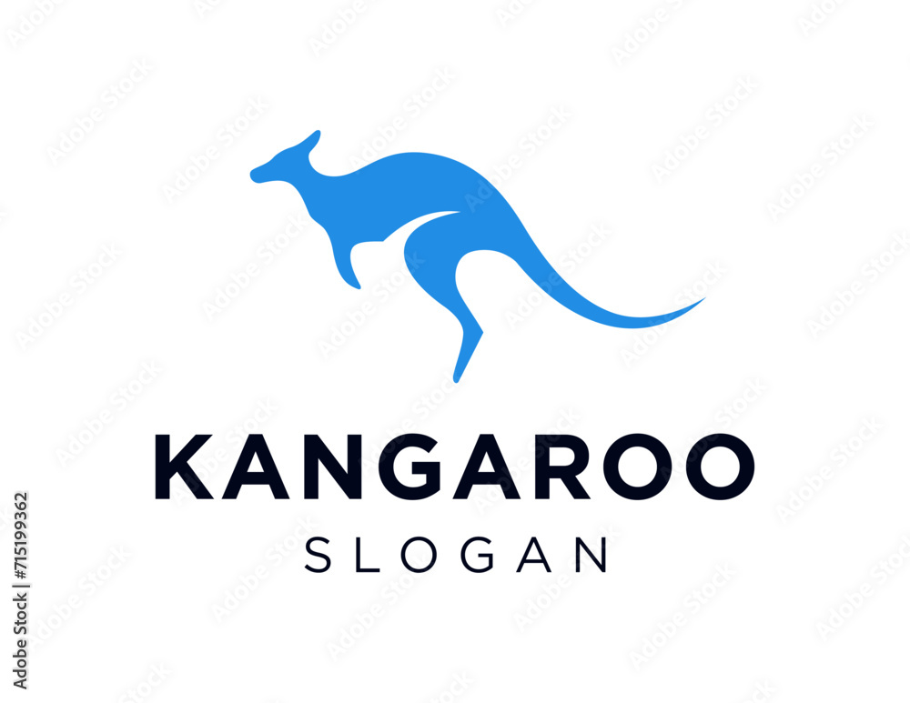 The logo design is about Kangaroo and was created using the Corel Draw 2018 application with a white background.