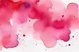 Blurred watercolor background in pink color, space for text