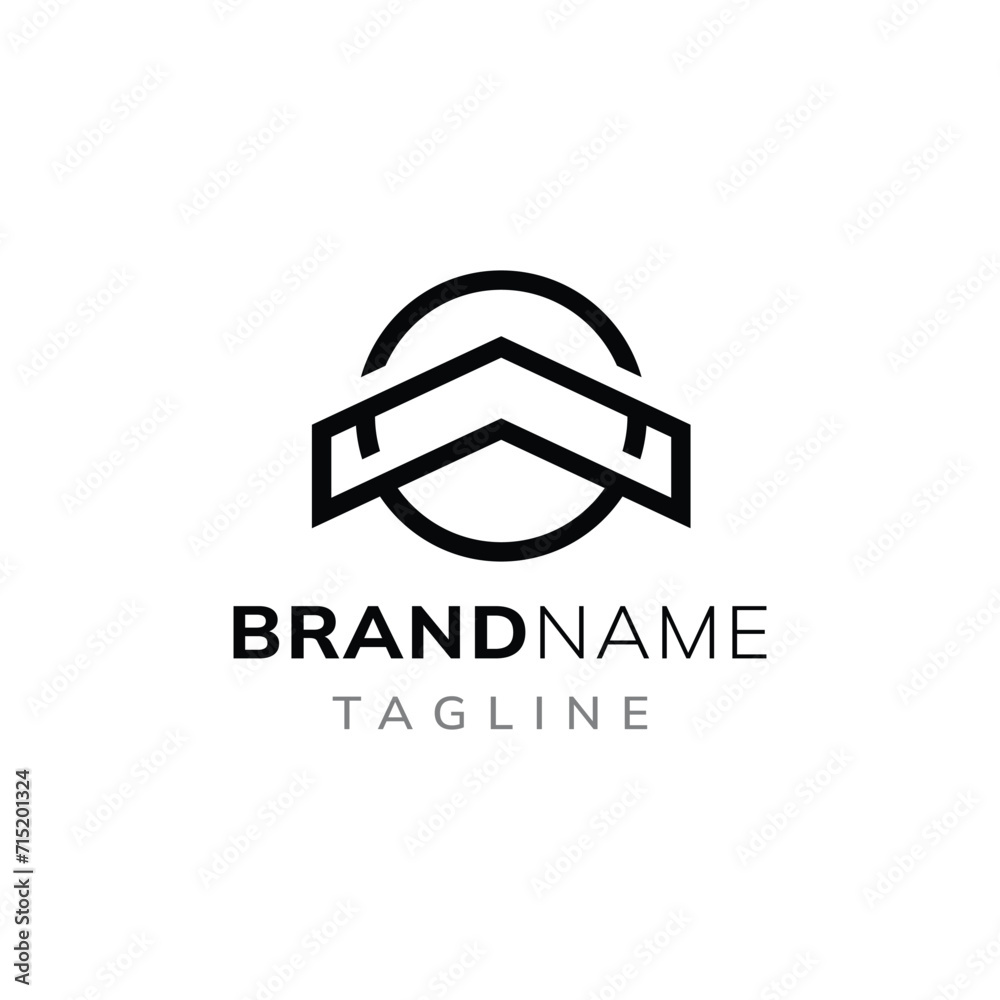 Circle Home Logo Design Template Vector Illustration