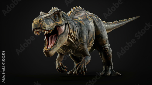 tyrannosaurus rex dinosaur on white background