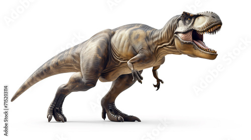 tyrannosaurus rex dinosaur on white background