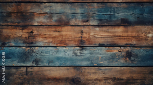 A background of rustic blue wooden planks with a vintage look, perfect for creative designs.