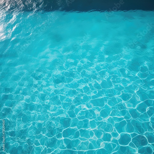 Summer swimming pool with blue water background