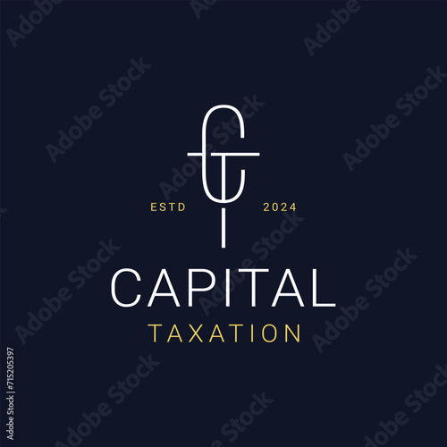 Initial Letter CT Logo Design Template Vector Illustration