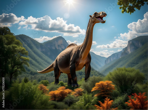   Brachiosaurus Dinosaur  Jurassic AI