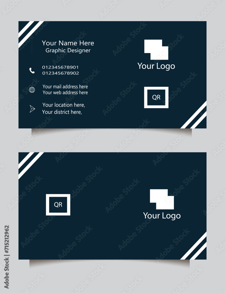 Fototapeta premium Elegant Corporate Business Card Design