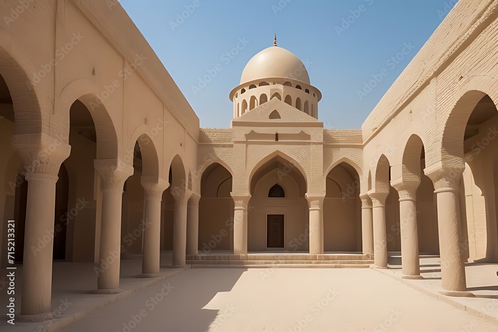 Fototapeta premium Rows of lavender stretch to the horizon, a sea of purple swaying gently in the breeze. The sweet scent hangs heavy in the air, a fragrant serenade to tranquility.