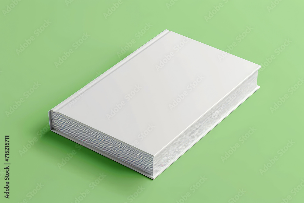 blank white book cover for mockup. isolated background . Generative AI blank white book cover for mockup. isolated background . Generative AI