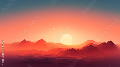 sunrise in mountains wallpaper background