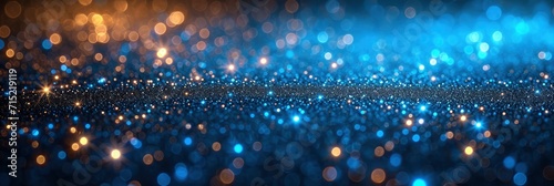 Abstract Blurred Blue Silver Glittering Shine, Background HD, Illustrations photo