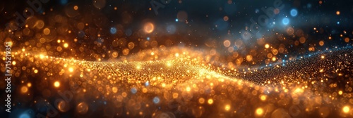 Abstract Golden Sparkles Glitter Lights Merry, Background HD, Illustrations
