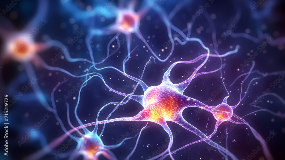 Fototapeta premium Cell background, virus cells, medical research background
