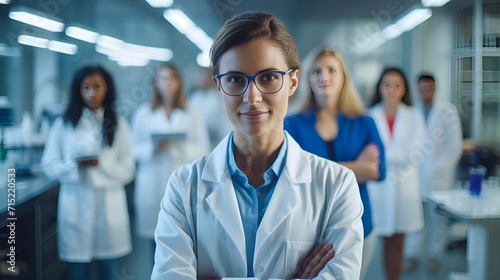 A scientist in a lab coat conducting an experiment , scientist, lab coat, experiment