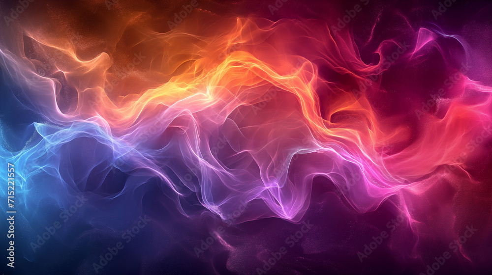 Abstract Background Featuring Multicolored Energy Flow, Unleashing a Dynamic Tapestry of Lively and Energetic Visuals