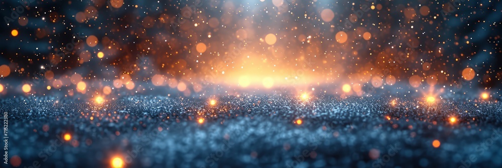 Blurred Christmas Lights Background Fresh Snow, Background HD, Illustrations