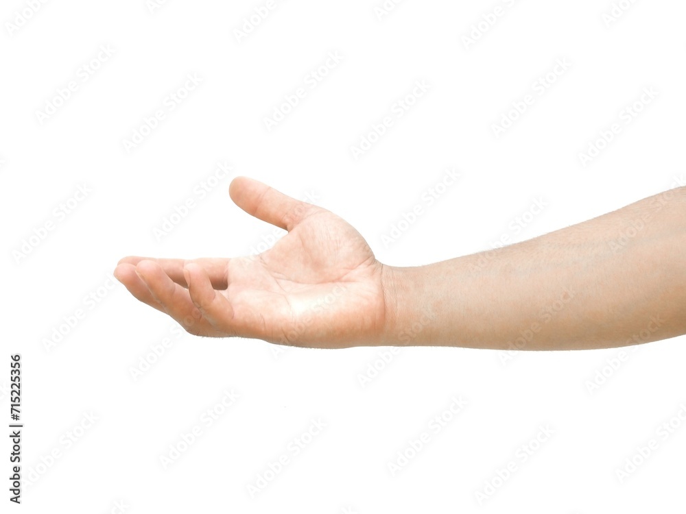Men's hands making gestures like I'm about to grab something. or are about to help Isolated on white background. Men's hands making gestures like I'm about to grab something. or are about to help Isolated on white background.