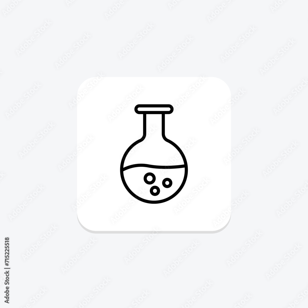 Flask black outline icon , vector, pixel perfect, illustrator file Flask black outline icon , vector, pixel perfect, illustrator file