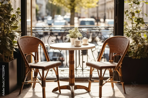 City street restaurant cafe travel table sidewalk chair terrace building photo