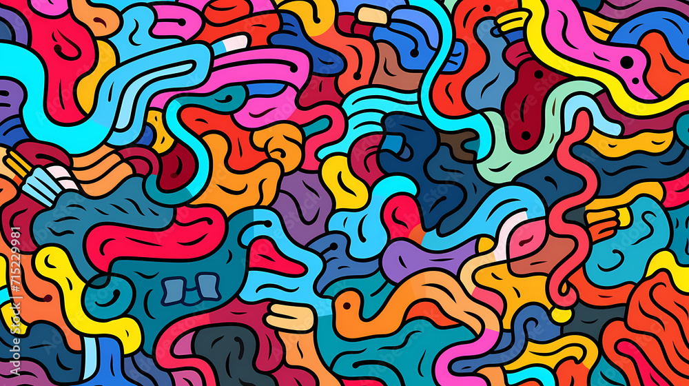 Abstract seamless doodle background, artistic background Abstract seamless doodle background, artistic background