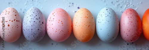 Colorful Eggs On White Background Happy, Background HD, Illustrations