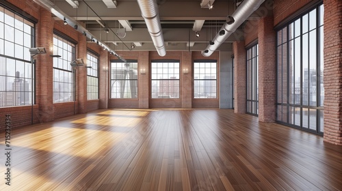 Spacious Loft with Hardwood Floors and Large Windows photo