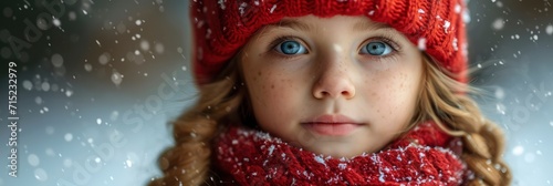 Cute Little Child Santa Hat Near, Background HD, Illustrations