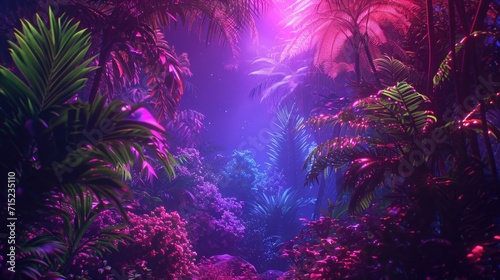 Get lost in a UVlit jungle paradise with t b and exotic visuals guaranteed to take your rave experience to the next level