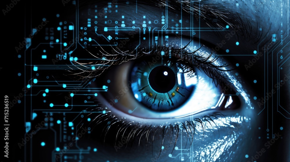 Artificial intelligence in autonomous surveillance systems solid background Artificial intelligence in autonomous surveillance systems solid background