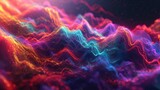 Immerse yourself in a mesmerizing array of colorful plasma synth waves as they seem to come alive and sway to the beat