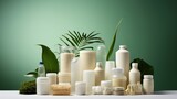 Bioplastics for sustainable packaging alternatives solid background