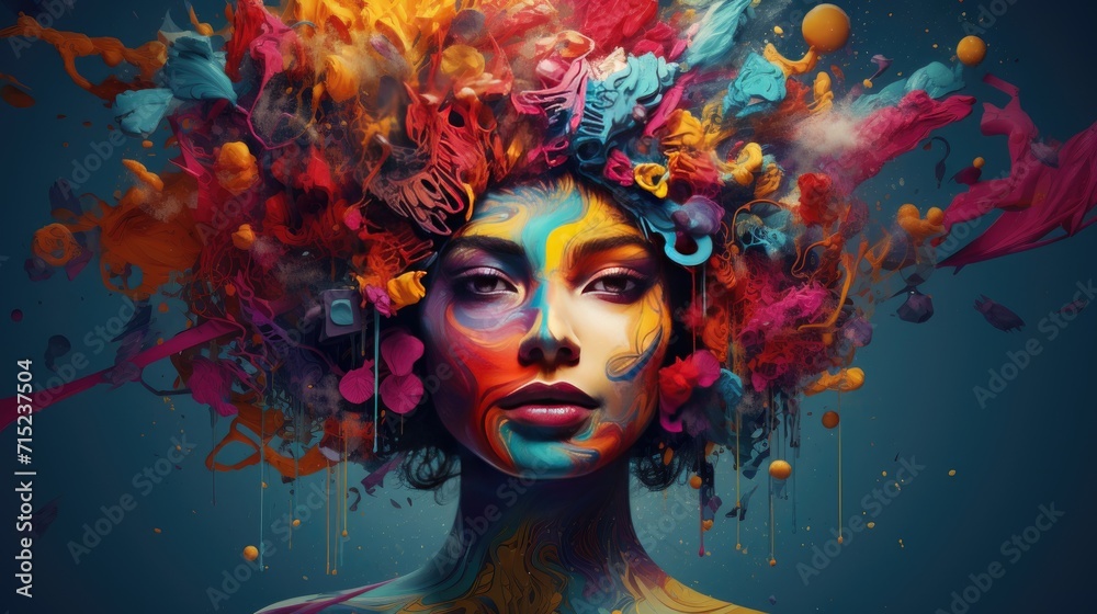 Digital art for creative expression solid background Digital art for creative expression solid background