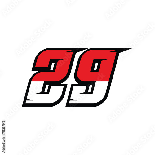 racing number 29