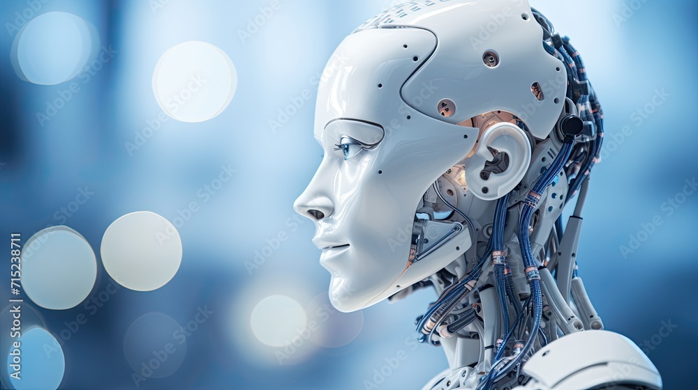 Robotics used in rehabilitation therapy solid background Robotics used in rehabilitation therapy solid background