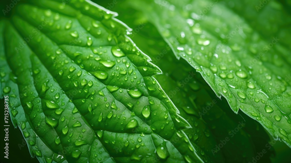 A detailed image of a plants leaves, demonstrating how light exposure affects the production of certain chemicals that impact our mood and energy levels.