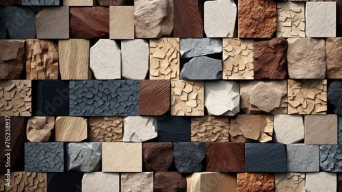Sustainable building materials for eco friendly construction solid background photo