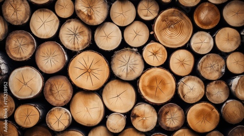 Sustainable forestry certifications for responsible wood sourcing solid background