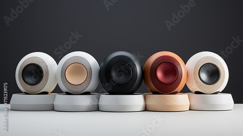 Wireless speakers for seamless audio solid background