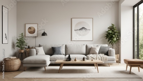 Modern Living Room decoration ideas. modern living room 3d render design. © Dustin Ai