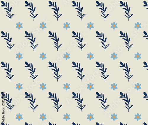 Vector floral flowers pattern design background