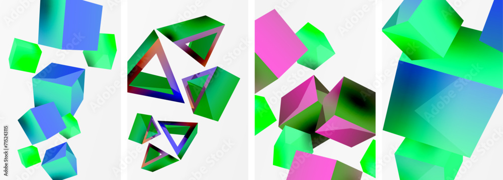 Flying 3d shapes, cubes and other geometric elements background design for wallpaper, business card, cover, poster, banner, brochure, header, website Flying 3d shapes, cubes and other geometric elements background design for wallpaper, business card, cover, poster, banner, brochure, header, website