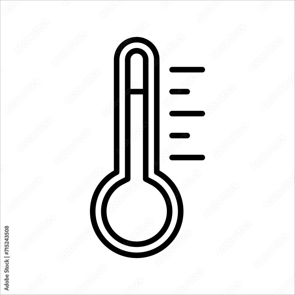 Thermometer vector icon. Thermometer to measure temperature icon. Thermometer icon for weather. Flat design icon thermometer Thermometer vector icon. Thermometer to measure temperature icon. Thermometer icon for weather. Flat design icon thermometer