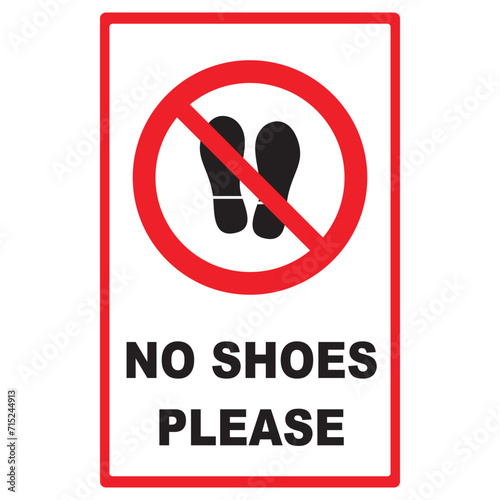 Imprint shoes sign icon. Shoe print symbol, Prohibited shoes icon