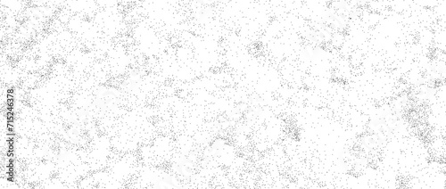 Grunge noise texture. Dirty grain background. Dotted halftone textured overlay. Sand dust distressed wallpaper. Vector grungy grit pattern. Black white random dot backdrop for poster, banner, print