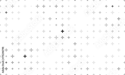 Grey cross seamless pattern. Vector Repeating Texture.