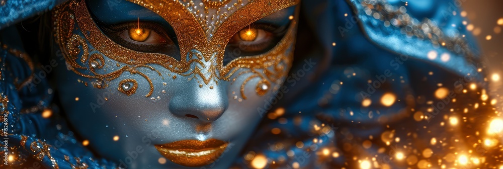 Luxurious Venetian Mask New Year Christmas, Background HD, Illustrations